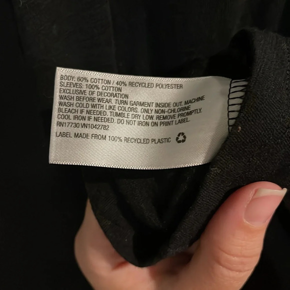 3/$20 Cat & Jack black eyelet lace sleeve dress girls size med 7/8 Like New - Picture 6 of 6